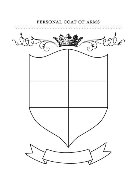 Personal coat of Arms template | Coat of arms, Gratitude crafts, Recreation therapy