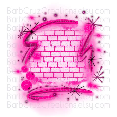 Airbrush Brick Wall Background Digital Airbrush Graffiti - Etsy