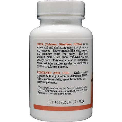 EDTA - Calcium Disodium | Chelation Formula