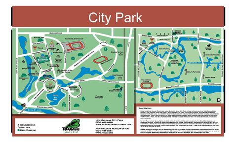 City Park Map | New orleans city, Park city, City