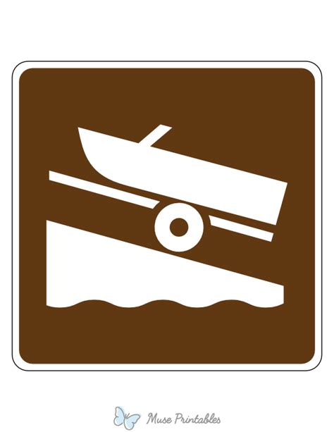 Printable Boat Ramp Campground Sign