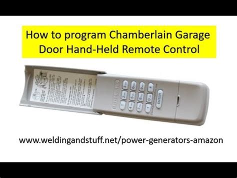 Chamberlain garage door keypad - myteflix