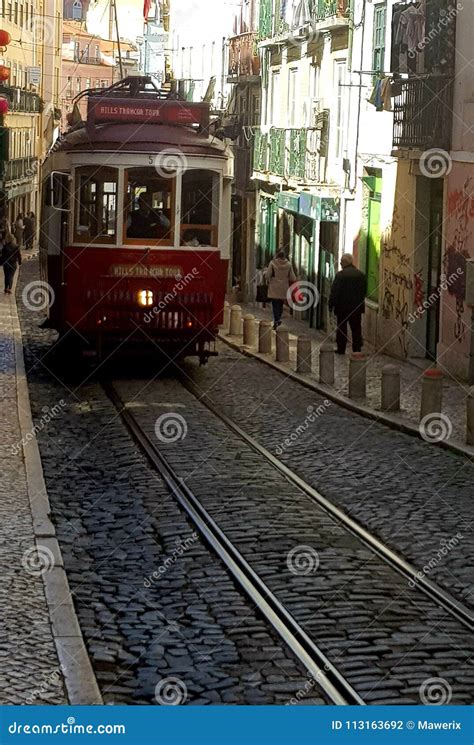 Traditional Old Tram in Lisbon Streets Editorial Photography - Image of christian, capital ...