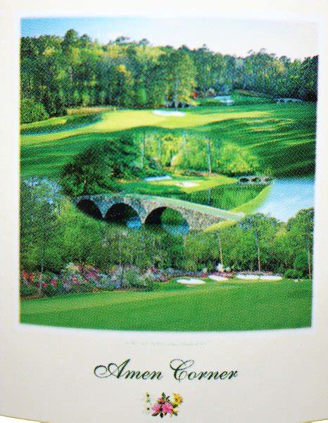 2005 Augusta National Golf Club Amen Corner Print | Quality Sports ...