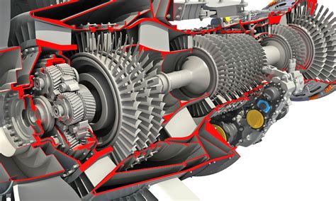 Cutaway GTF Turbofan Engine - 3D Models – 3D Horse