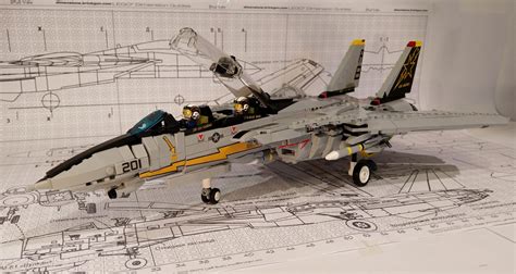 Lego® Instructions F14 Tomcat 1:40 Scale