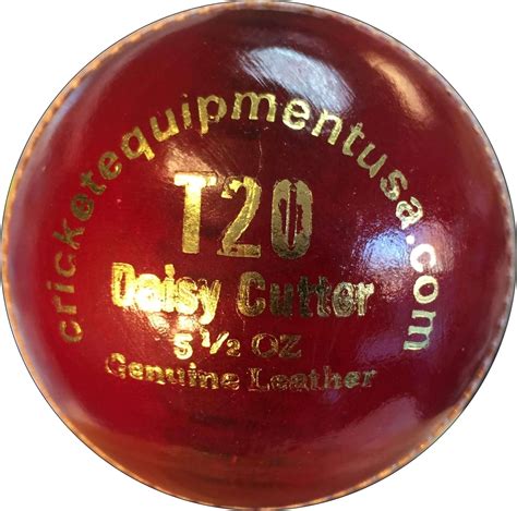 T20 Daisy Cutter Red leather cricket ball by Cricket Equipment USA ...