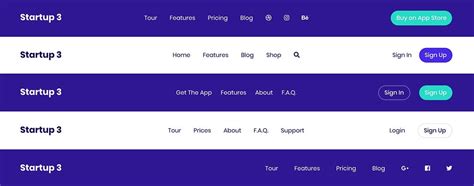 Bootstrap Navbar Guide and Free Navigation Examples - Designmodo | Ui design website, Web ...