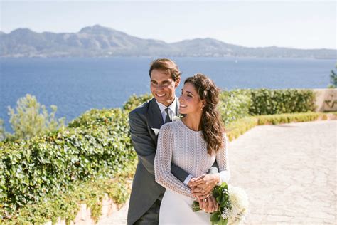 First photos: Rafael Nadal’s bride is dazzling in classic lace wedding ...