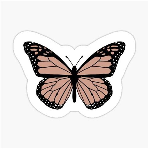 Pink Butterfly Sticker by Hannah Sanford in 2021 | Cute laptop stickers, Aesthetic stickers ...