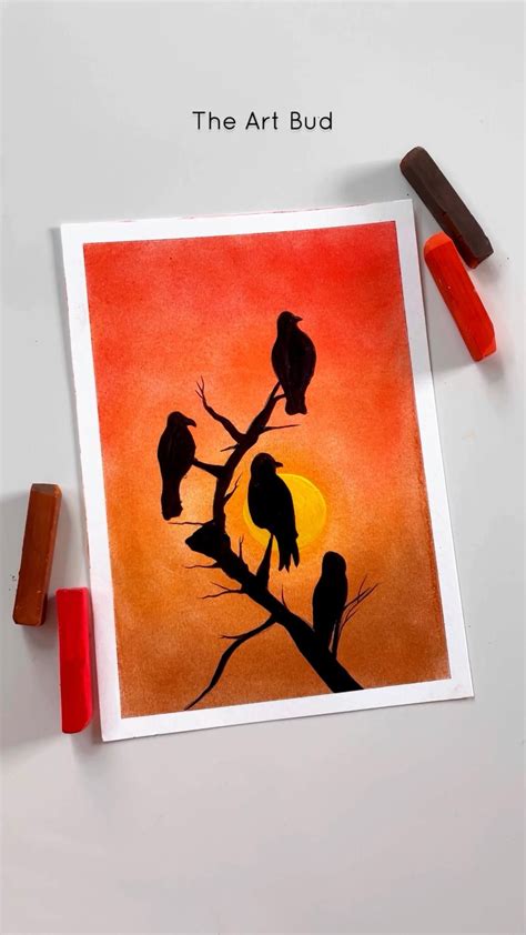 Easy sunset painting with soft pastels – Artofit