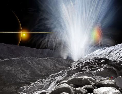 ระบบสุริยะ: (The Geysers of Enceladus)น้ำพุเกร็ดน้ำแข็งบนดวงจันทร์เอนเซลาดัส