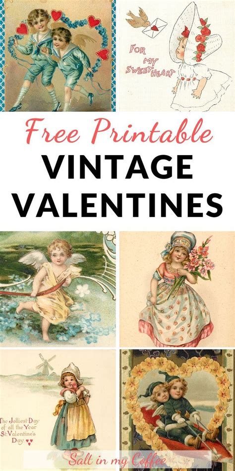 Free Vintage Valentines Printables Ad Our Cardstock Is Ideal For Sharing Your Images, Making ...