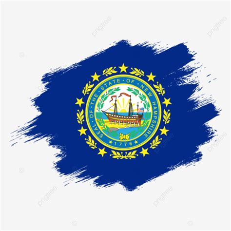 Usa State New Hampshire Vector Flag Design Template, Flag, Vector Flag ...