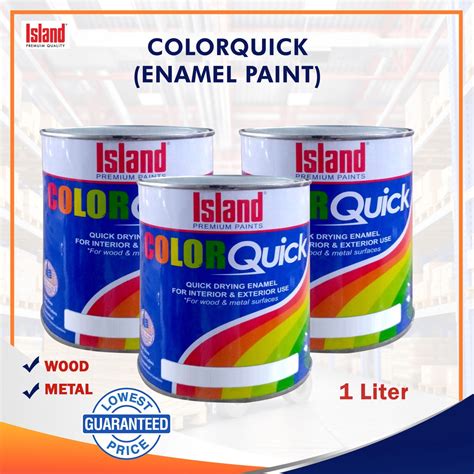 Wood/Metal paint 1L (Island COLORQUICK Assorted Colors) | Shopee ...