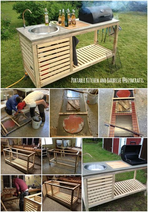 Brilliant Outdoor Project: Build Your Own All-in-One Portable Kitchen and Barbecue - DIY & Crafts