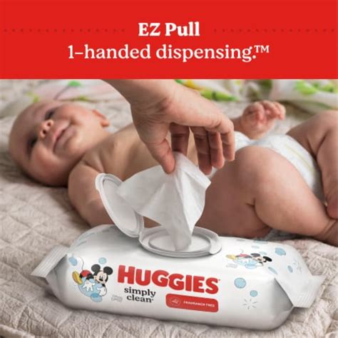 Huggies Simply Clean Unscented Baby Wipes, 11 count - Fred Meyer