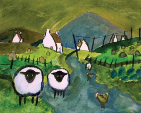 Ireland Art, Irish Art Print, Original Art Print, Irish Friend Gift, Irish Countryside Print ...