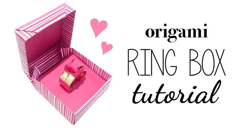 NEW ORIGAMI BOX WITH RING - Origami