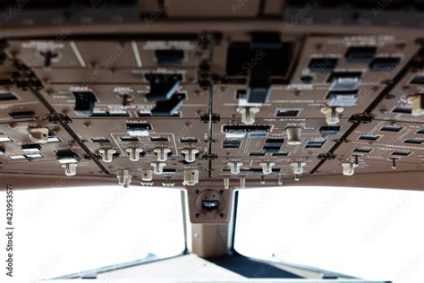 Boeing 777 Cockpit details Stock Photo | Adobe Stock