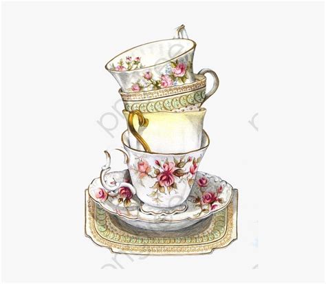 Vintage Tea Cup Clipart