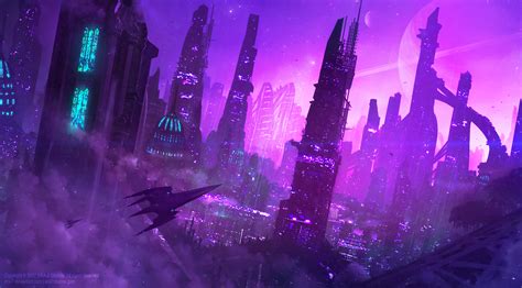 +City of the Amethyst Nights+ by ERA-7 on DeviantArt