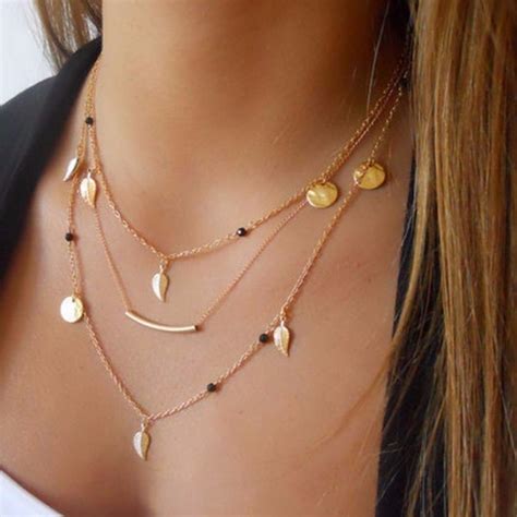 3 Collares Dorado Collar Monedas Colgante Dama Accesorios - $ 49.00 en ...