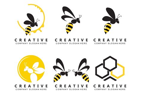 Bee Logo Design Graphic by AR Graphic · Creative Fabrica