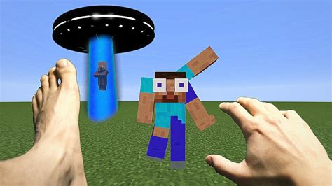 REALISTIC MINECRAFT ~ ALIENS vs STEVE - YouTube