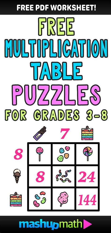 Multiplication Table Worksheets: Free Printable Math Puzzles — Mashup ...