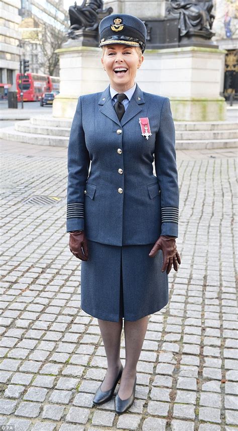 Carol Vorderman wears RAF uniform at 75th Air Cadets anniversary ...