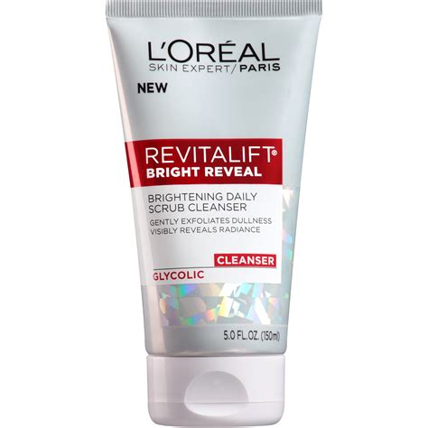 L'Oreal Paris Revitalift Bright Reveal Facial Cleanser w/ Glycolic Acid ...