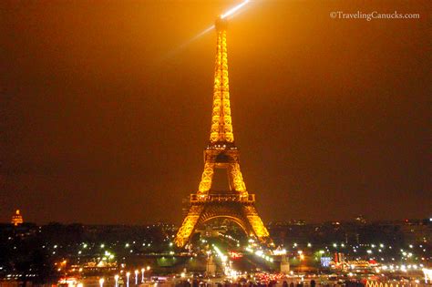 Eiffel Tower Light Show in Paris, France