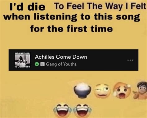 Achilles Come Down | Music memes, Stupid memes, Facebook humor