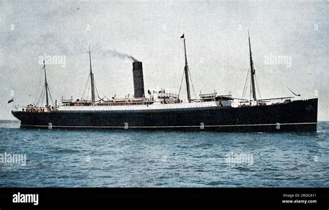 The Cunard Line's RMS 'Carpathia', launched by the Swan Hunter Shipyard ...