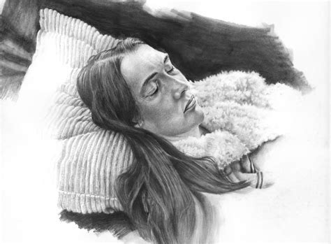 Sleeping Woman Drawing by Jay Hurst | Saatchi Art