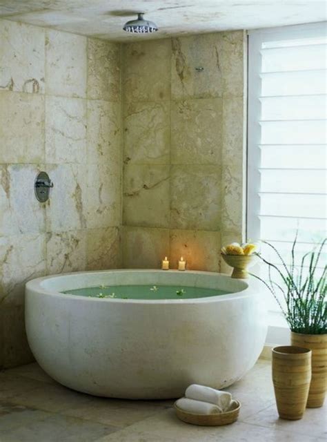 27 Stunning Stone Bathtub Designs