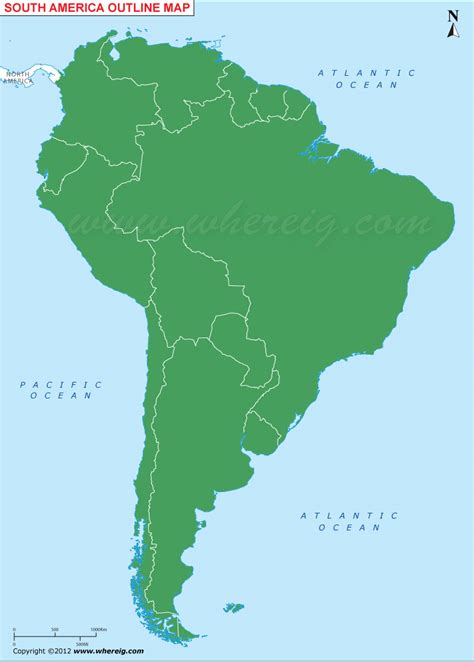 South America Map Blank Map