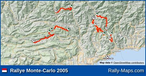 Maps | Rallye Monte-Carlo 2005 [WRC] | Rally-Maps.com