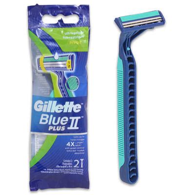 Gillette Blue II Plus Pivot Razors 240 x 2pk – 21supply