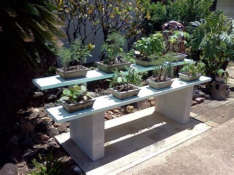 How to Make Display and Growing Benches and Shelves | Cinder block ...