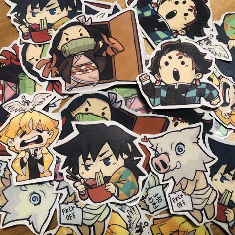 Ayyyeeee made my doodles into demon slayer stickers~ : r/KimetsuNoYaiba