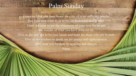 Palm Sunday Prayer Holy Week 2018 Holy Week Palm Sunday Lent season ...