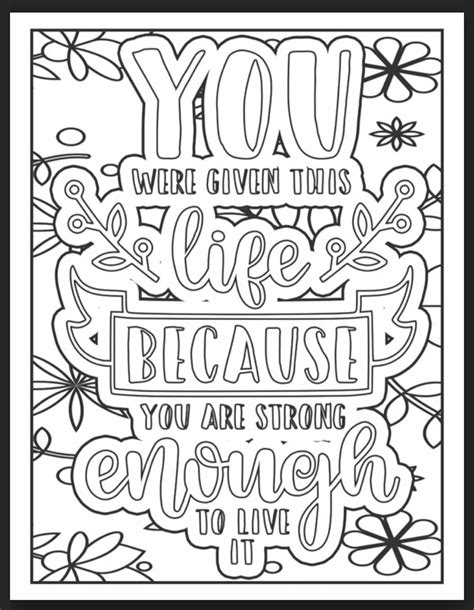 51 Motivational Good Mood Quotes 51 Coloring Pages for Adults - Etsy