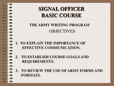 PPT - SIGNAL OFFICER BASIC COURSE PowerPoint Presentation, free ...