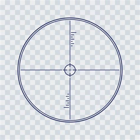 crosshair of sniper rifle on transparent background 3223535 Vector Art ...