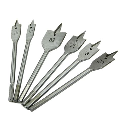 New 6pc Industrial spade paddle flat wood boring bit W329-in Drill Bits ...