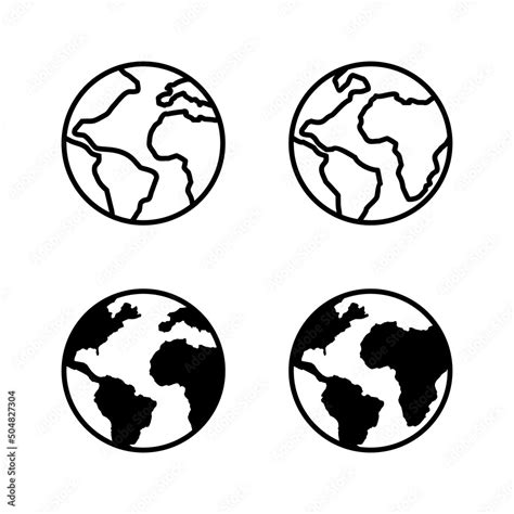 World map vector. Worldmap sign and symbol. Globe icon Stock Vector | Adobe Stock