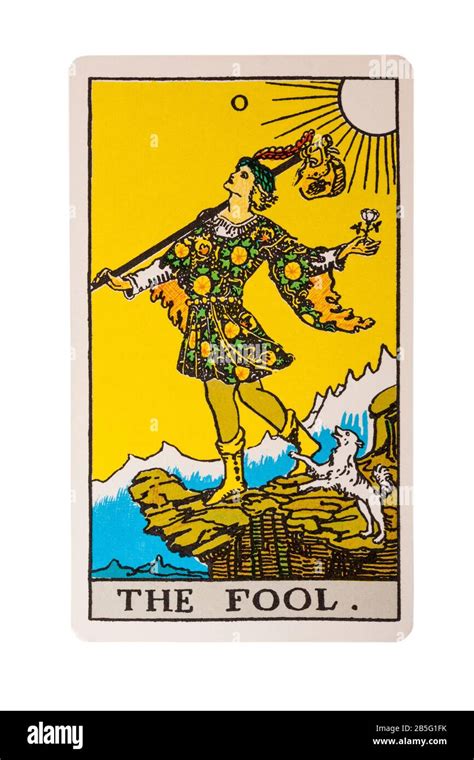 The Fool tarot card from the Rider Tarot Cards designed by Pamela ...