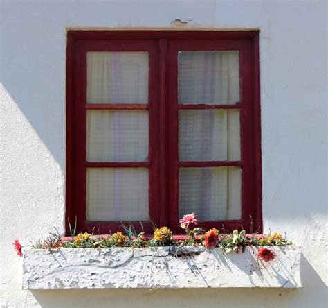 Premium Photo | Window on white wall